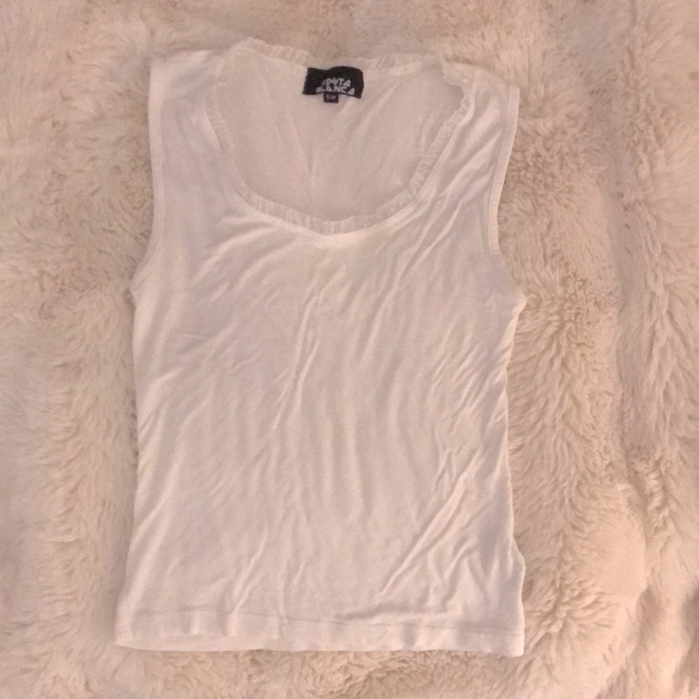 Costa Blanca size small white crop top